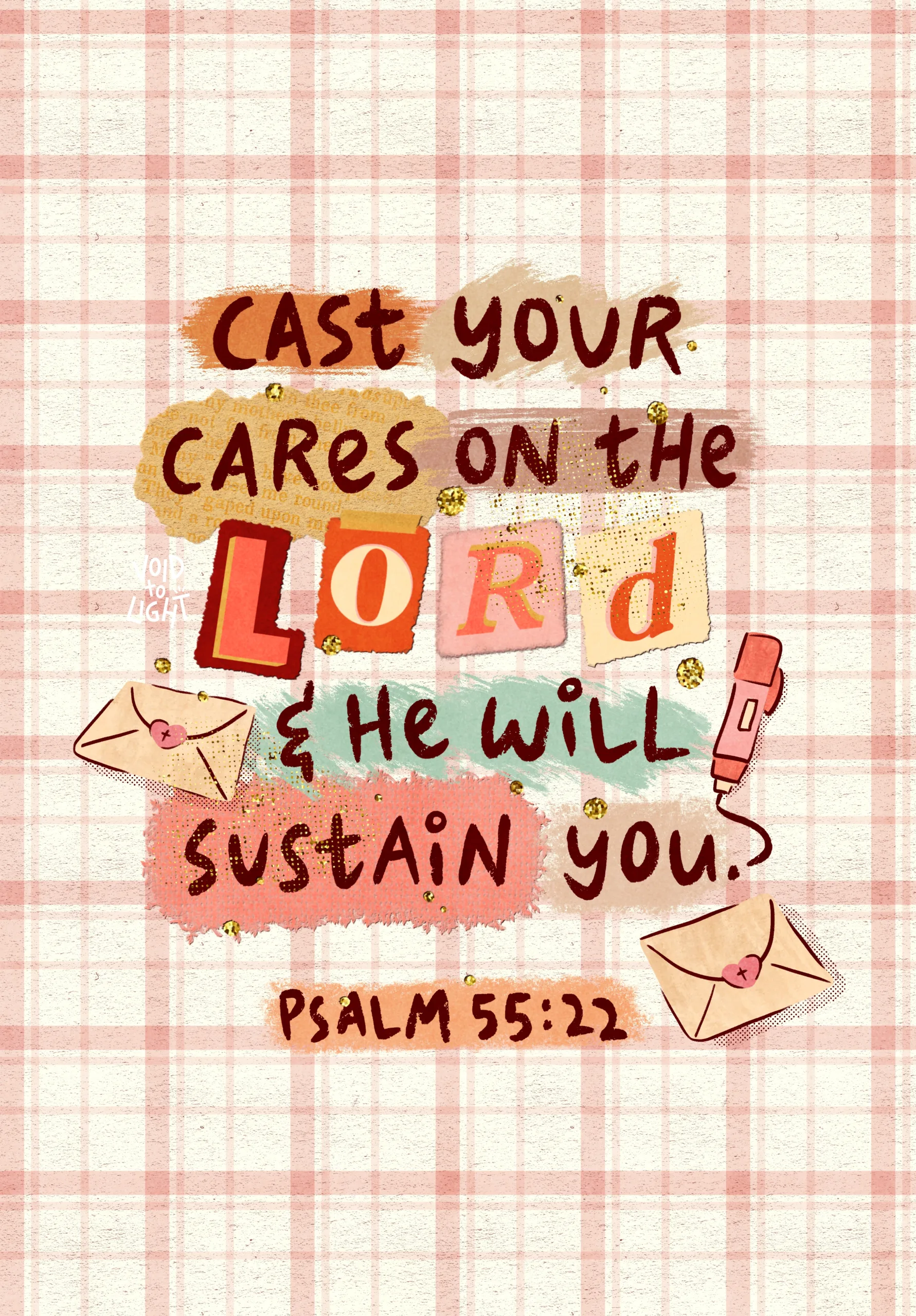 psalm-55-22-christian-illustration-pink-buffalo-check