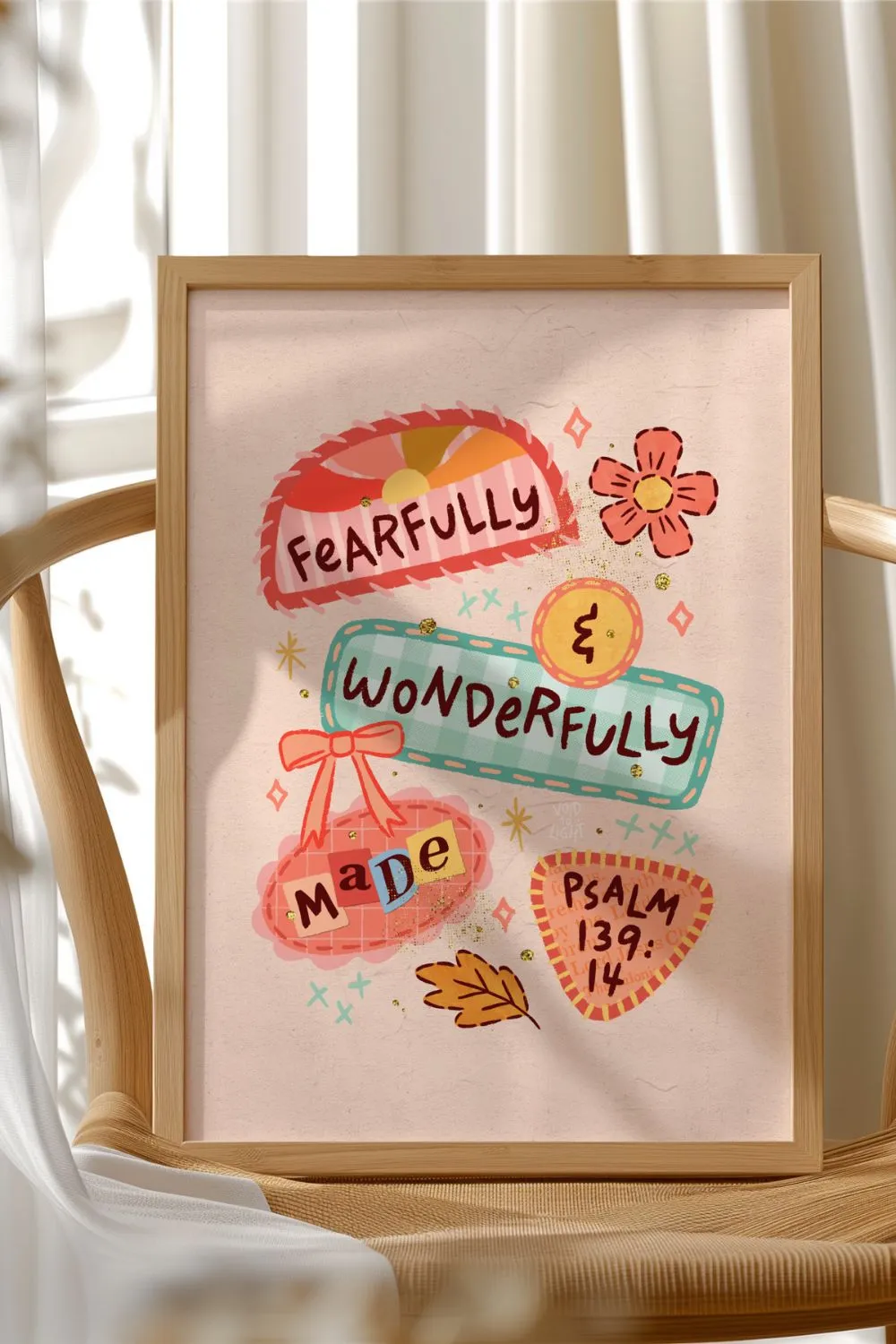 psalm-139-14-blue-Christian-illustration-in-art-frame