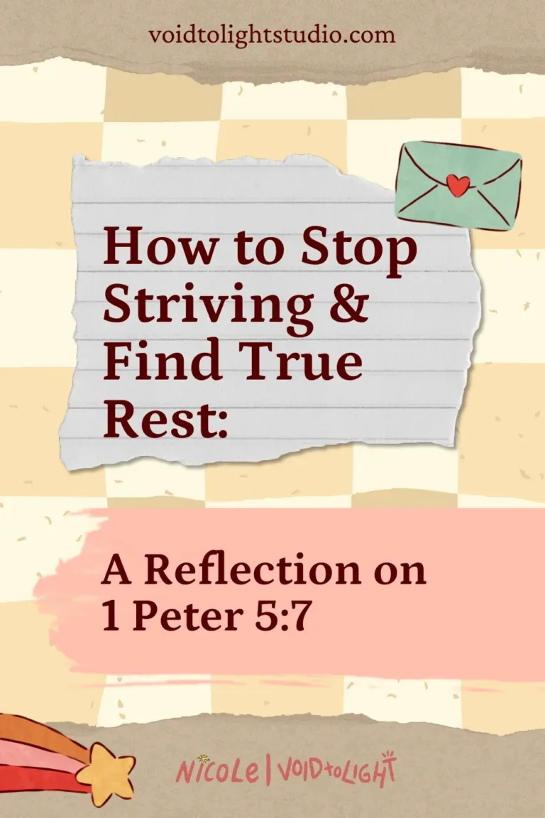 How to Stop Striving and Find True Rest A Reflection on 1 Peter 57