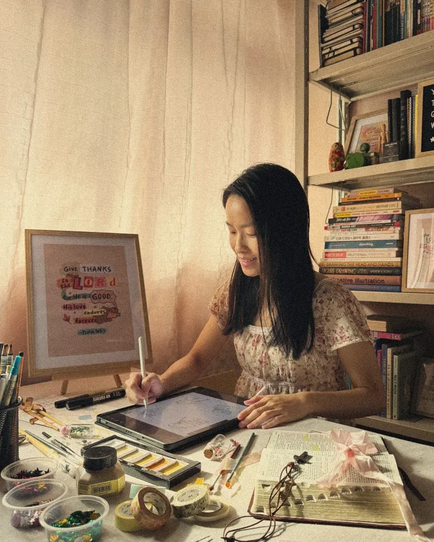 Photo of Nicole, illustrator of Void to Light Studio