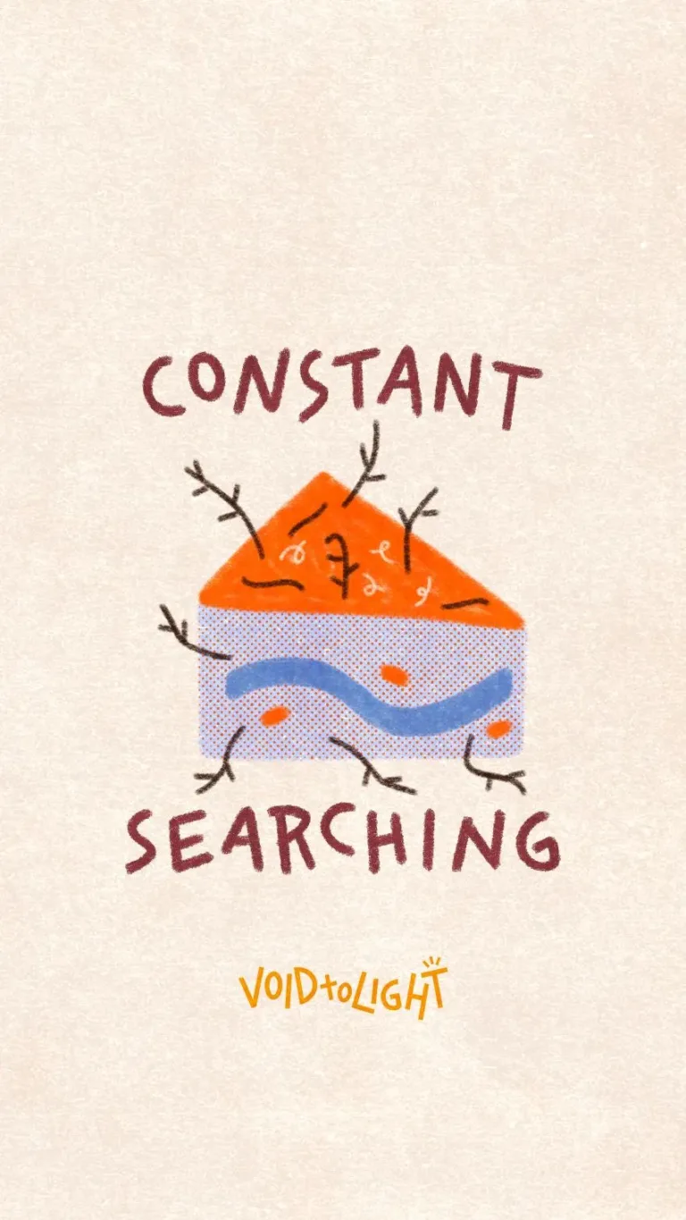YMI constant searching editorial narrative comics panel 1