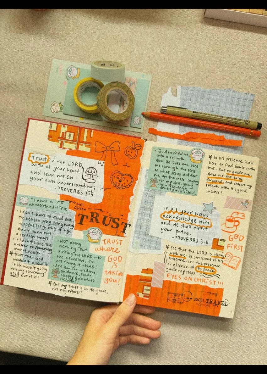 Bible study faith junk journaling